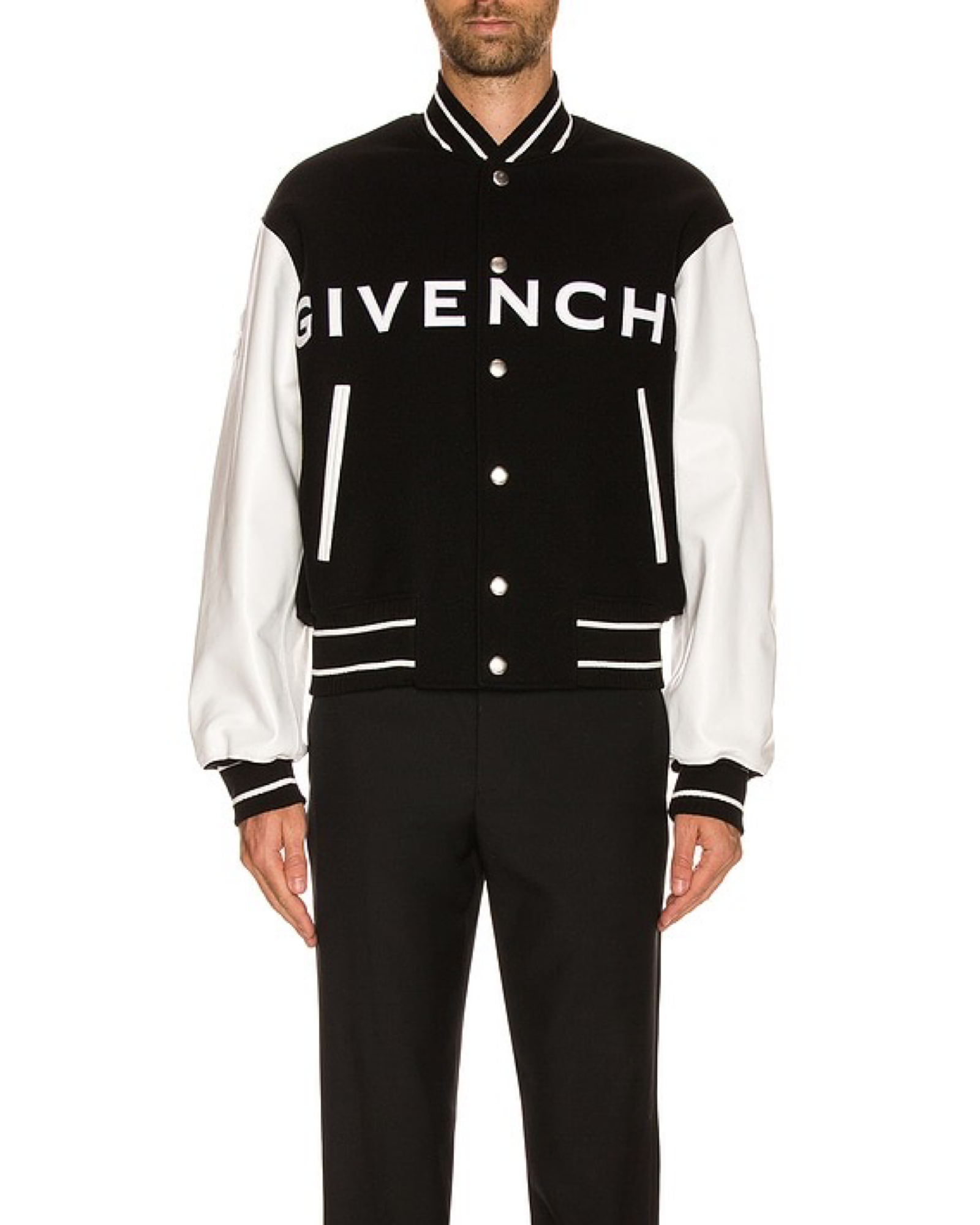 GIVENCHY
Wool & Leather Varsity Jacket