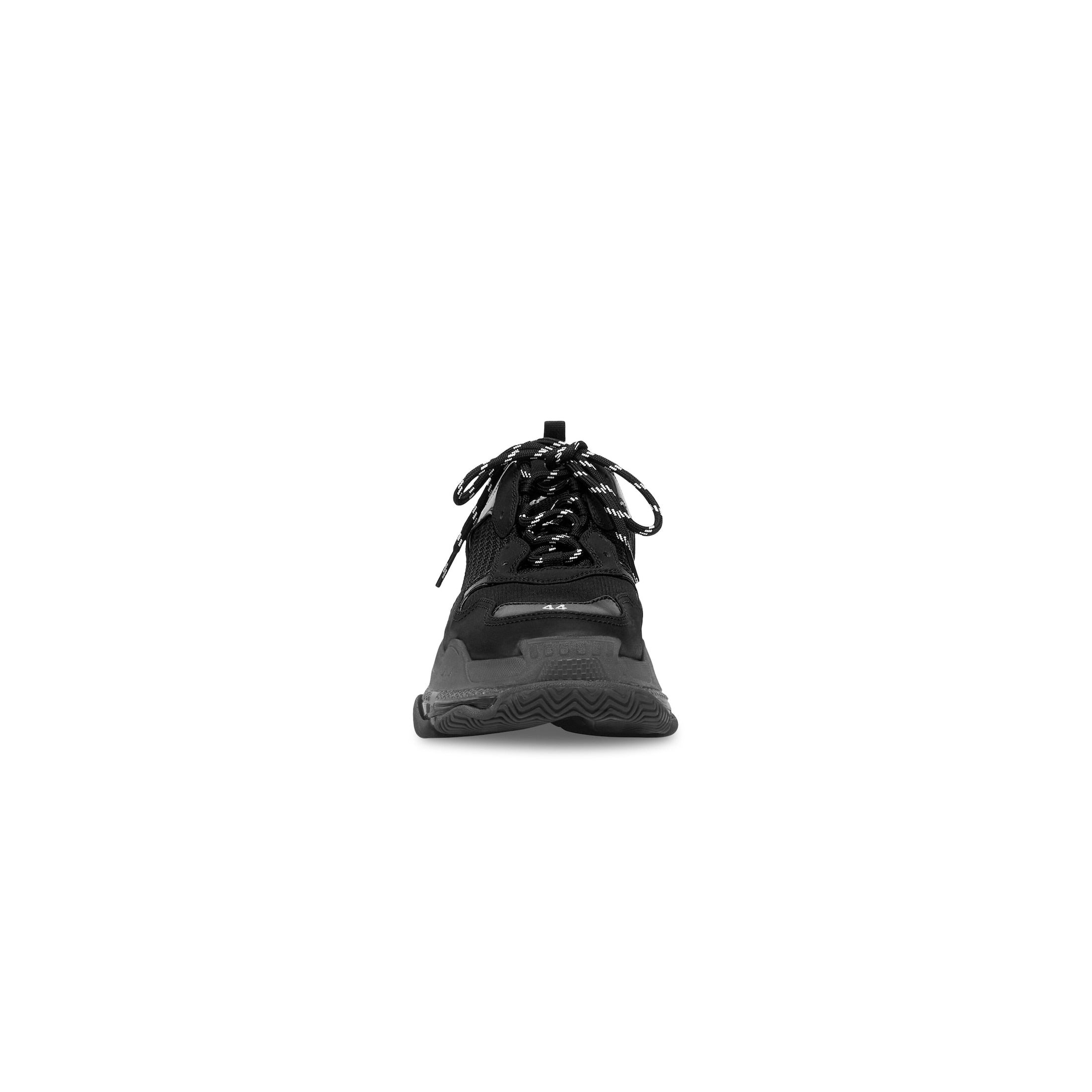 MEN'S TRIPLE S CLEAR SOLE SNEAKER IN BLACK