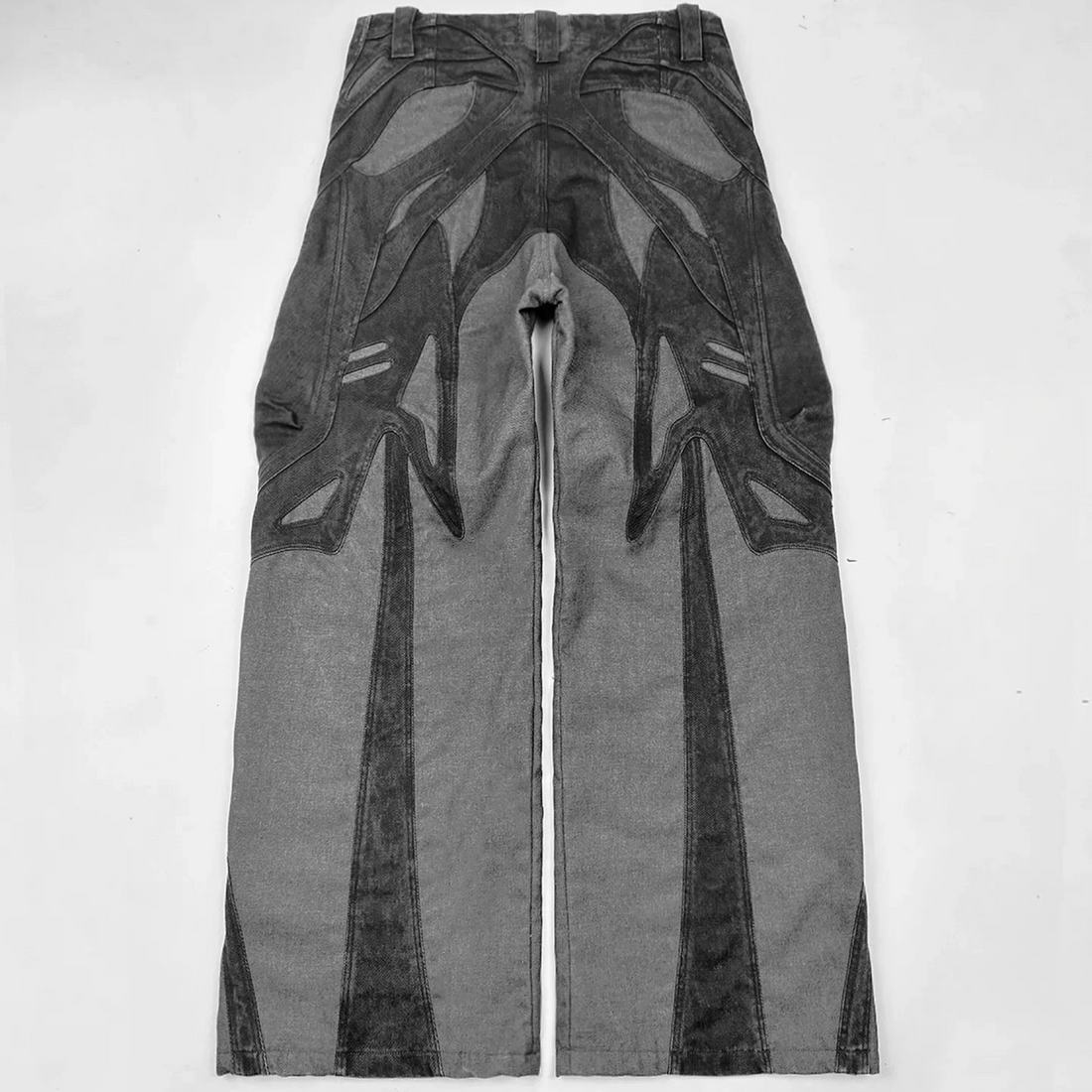 New Gothic Retro Jeans for Men Wide Leg Streetwear