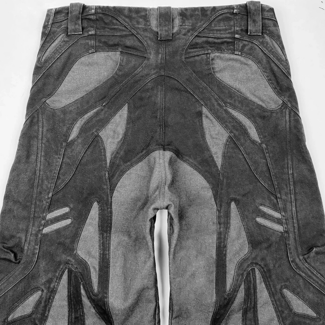 New Gothic Retro Jeans for Men Wide Leg Streetwear