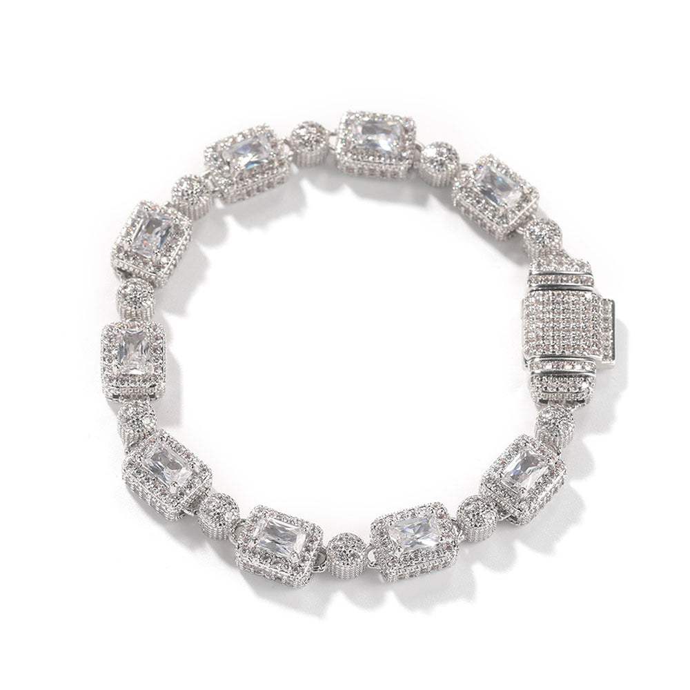 Ice Fashion Pink Hip Hop Men and Women Full Rhinestone Zircon