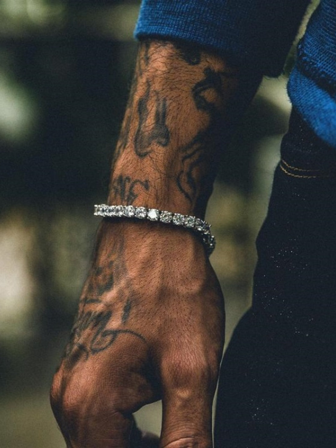Bing Bing Hiphop Men and Women Night Club Hipster Super Flash Bracelet Rhinestone Bracelet