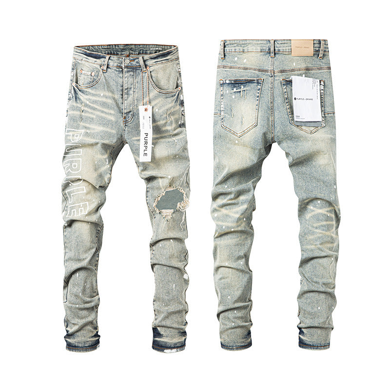 Purple Brand Denim American High Street Straight-leg Denim