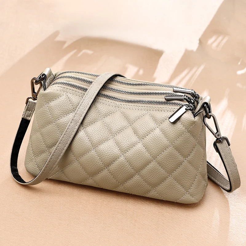 Women Handbag 100% Genuine Leather Shoulder Bag Luxury Brand High-Capacity Messenger Bag Fashion Tote Sac