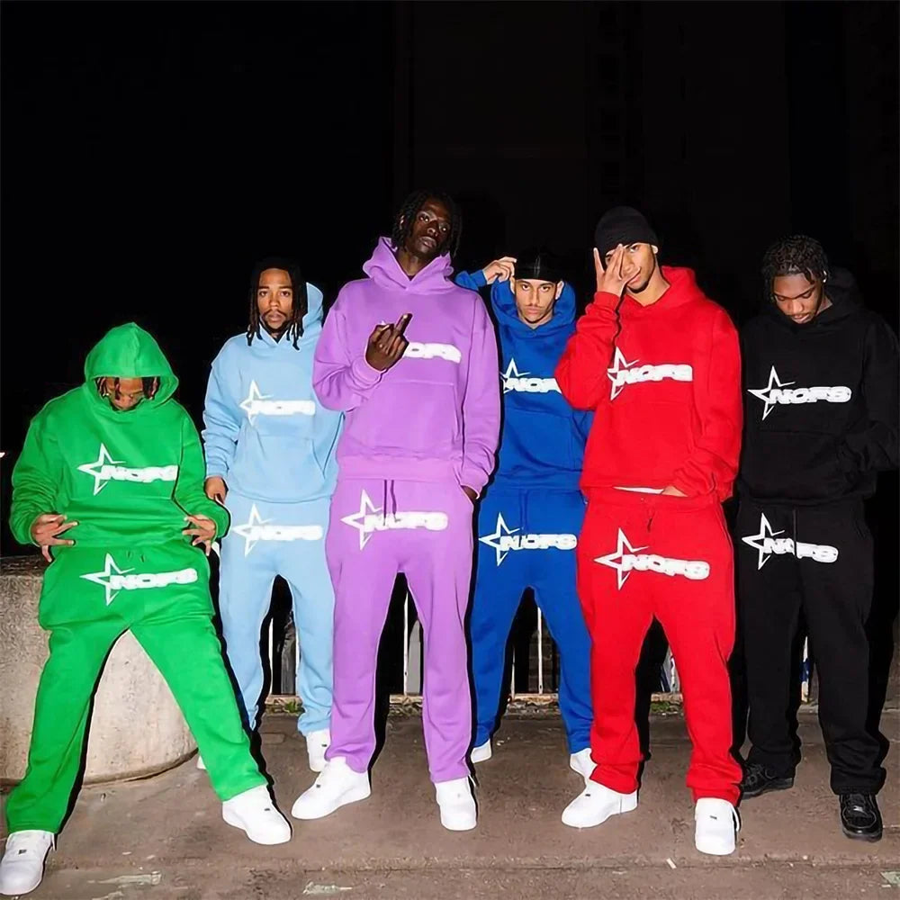 Men's Hip Hop Street Loose Couple Suit American Fashion