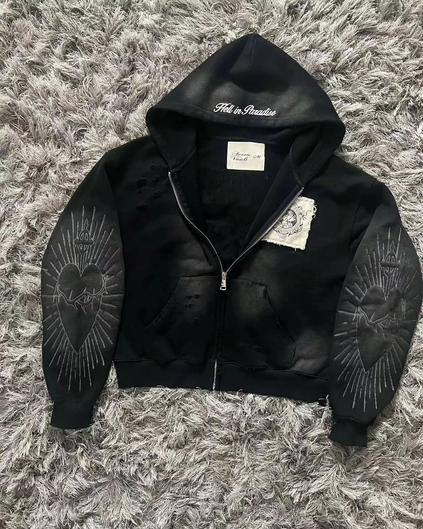 Zipper Sweater Men Gothic Harajuku Vintage Hip Hop Popular Casual Sports Sweater Hoodies