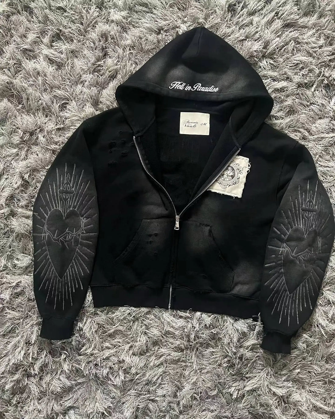 Zipper Sweater Men Gothic Harajuku Vintage Hip Hop Popular Casual Sports Sweater Hoodies