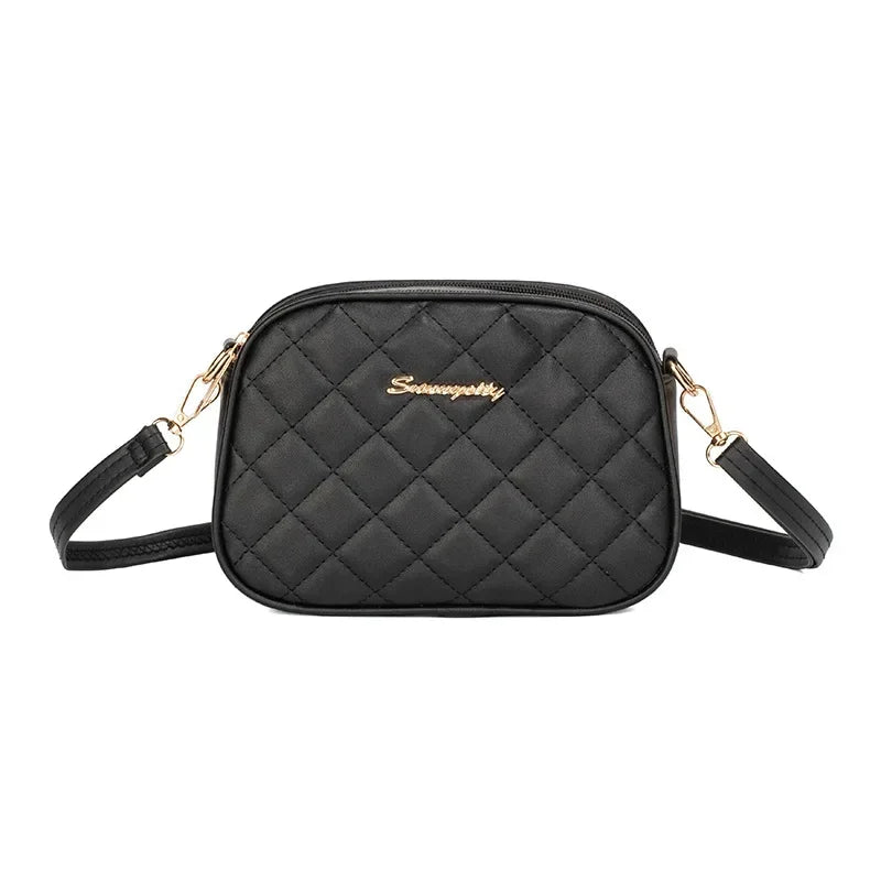 Diagonal Cross Camera Bag 2025 New Fashion and Simple Double Zipper Large Capacity