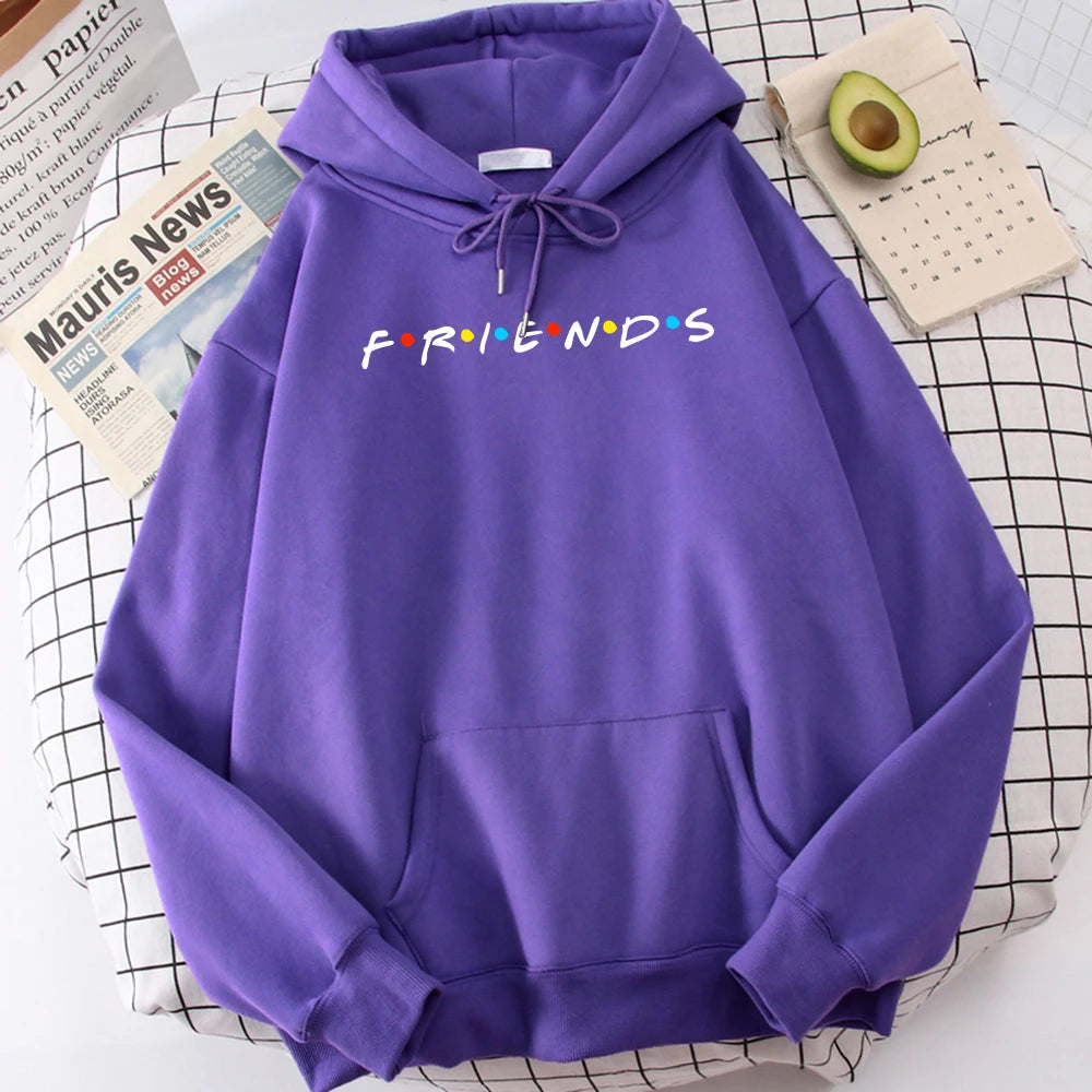 Sweatshirt Simple Crewneck Hooded Street Oversize Autumn Men's Clothes