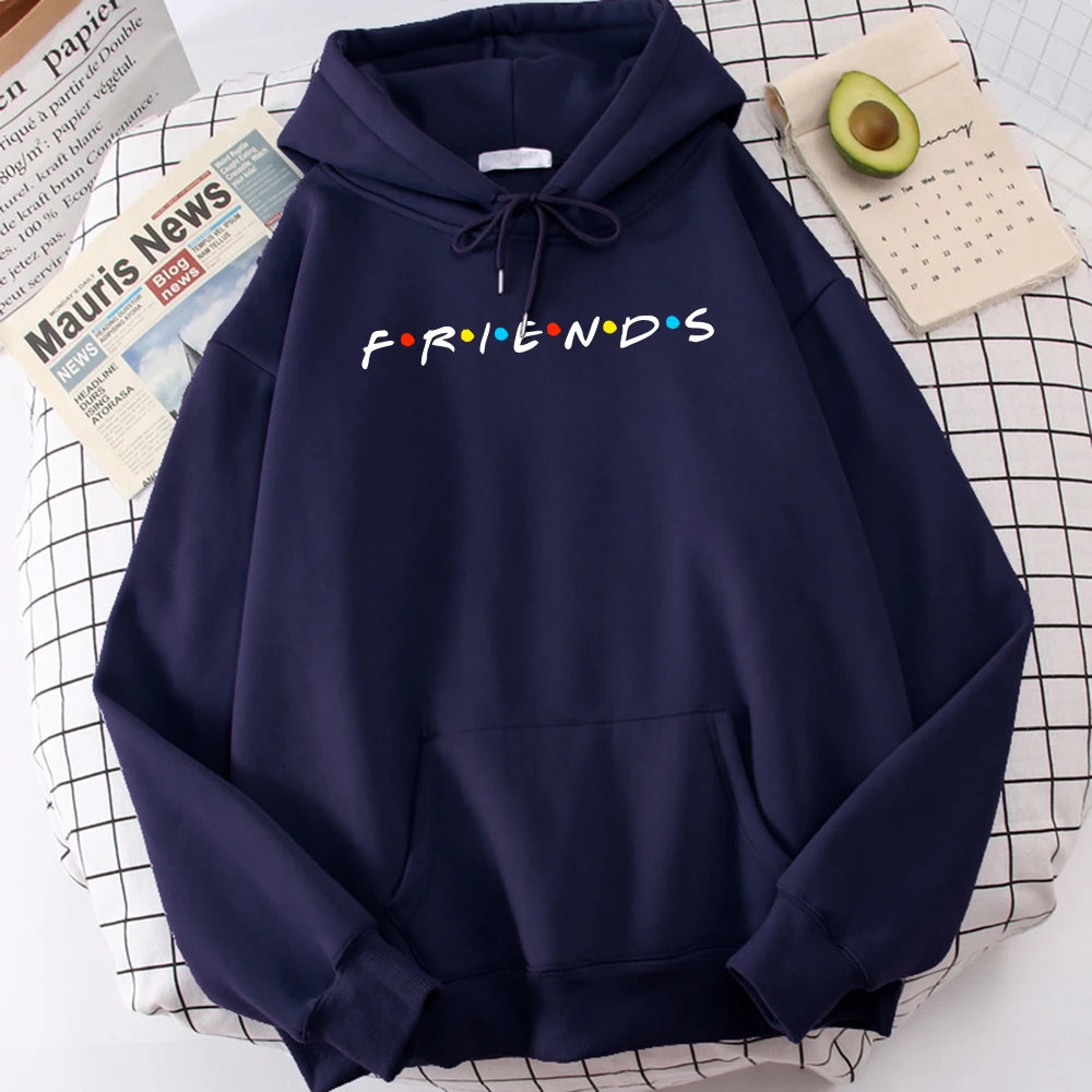 Sweatshirt Simple Crewneck Hooded Street Oversize Autumn Men's Clothes