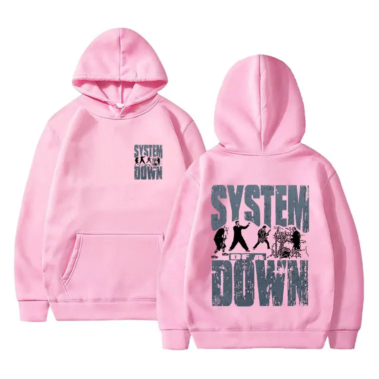 Unisex Casual Sweatshirt Men And Women Alternative Metal Music Pullover Hoodies