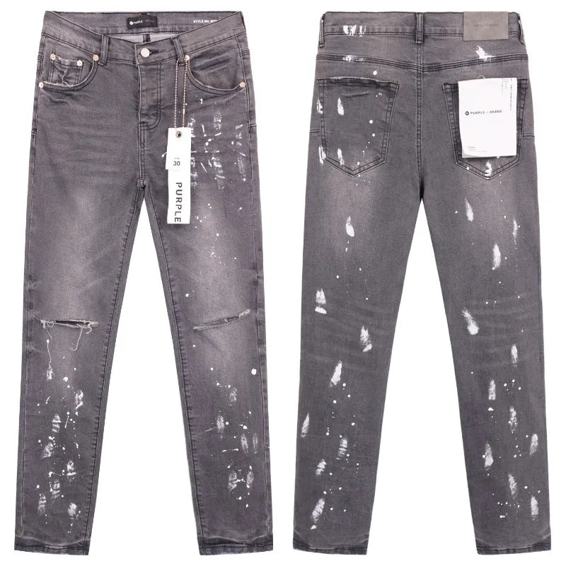Purple Jeans American High Street Retro Designer Jeans