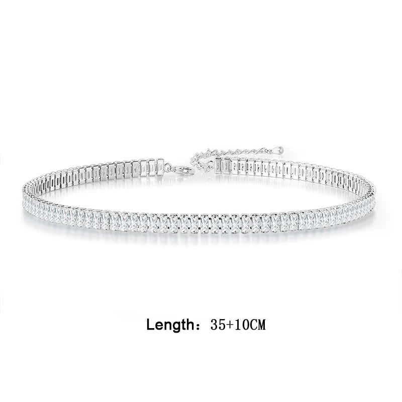 Women Luxury Clear Crystal Geometric Sexy Banquet Party Shiny Jewelry ﻿