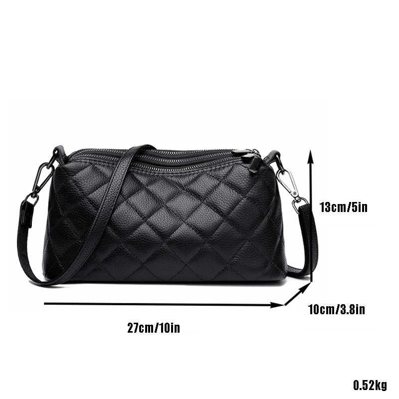 Women Handbag 100% Genuine Leather Shoulder Bag Luxury Brand High-Capacity Messenger Bag Fashion Tote Sac
