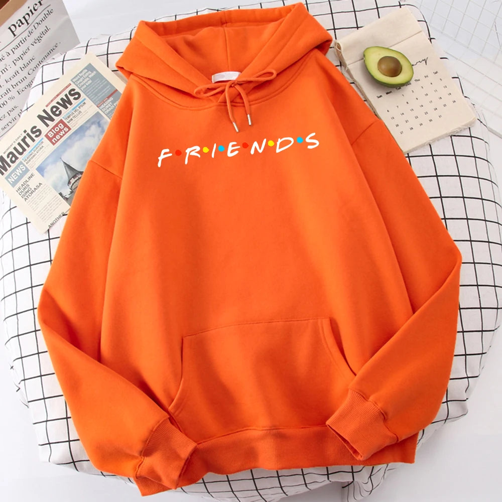 Sweatshirt Simple Crewneck Hooded Street Oversize Autumn Men's Clothes