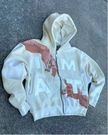Hip-hop Trendy Streetwear Y2K American Hoodie Men's And Women Casual Colorful Oversized Sweatshirt