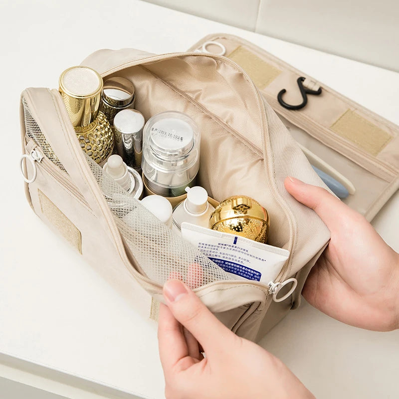 Cosmetic Bags Travel PVC Waterproof Large Capacity Toiletries Hangbag Storage