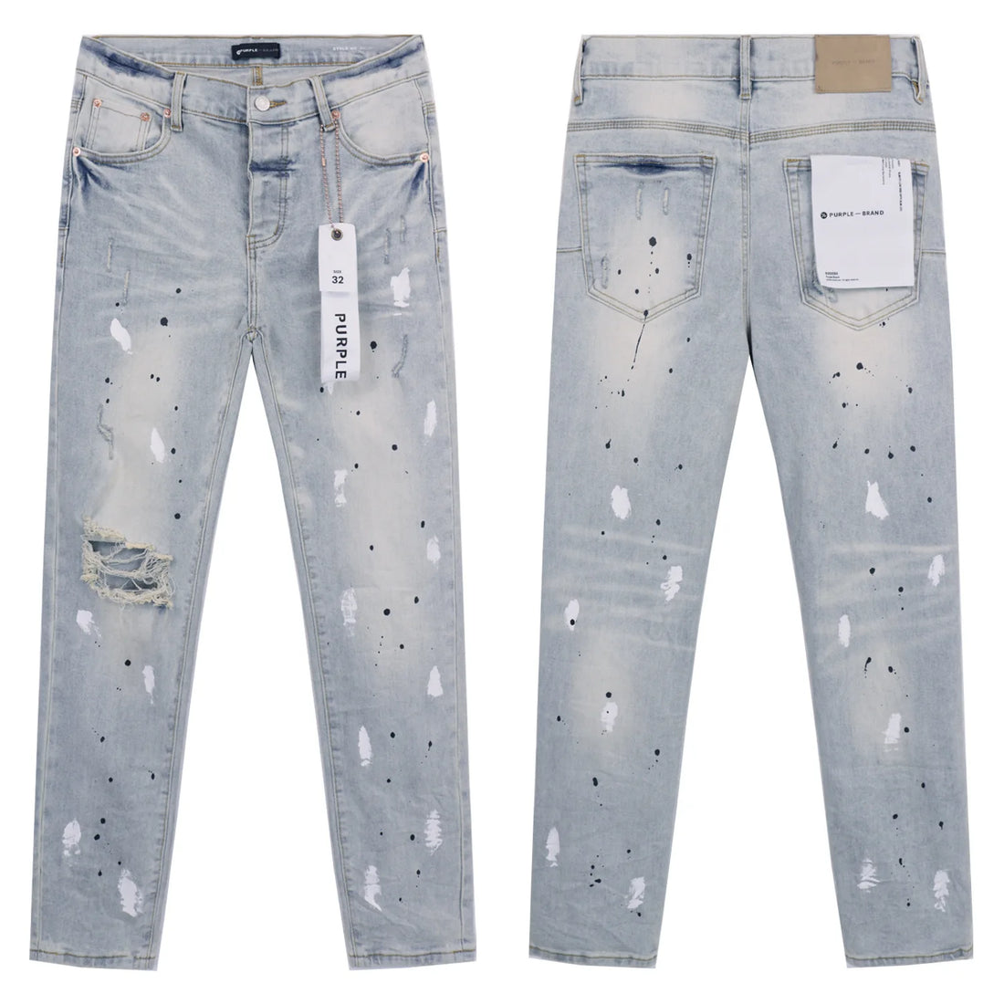 Purple Jeans American High Street Retro Designer Jeans