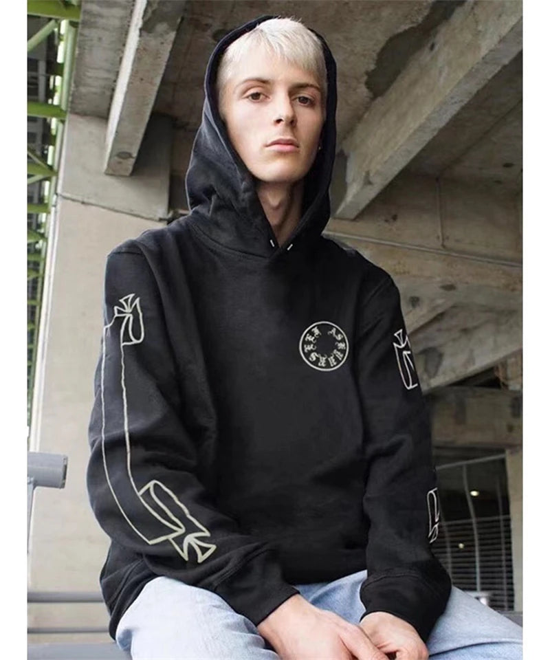Winter Vintage  Sweater American Casual High Street Loose Hoodie