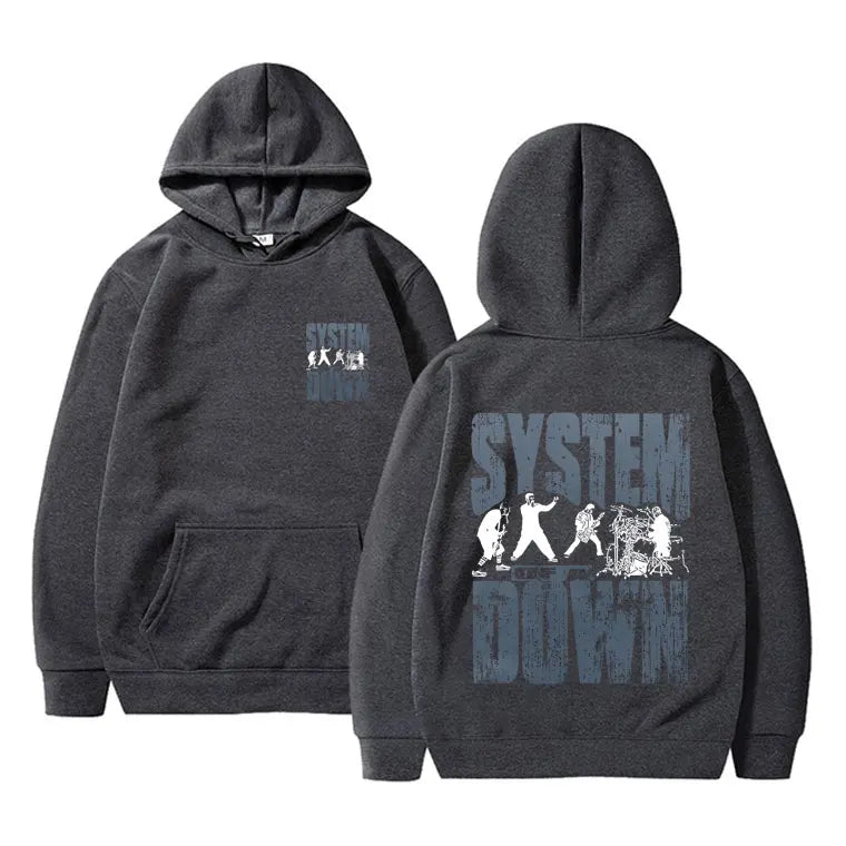 Unisex Casual Sweatshirt Men And Women Alternative Metal Music Pullover Hoodies