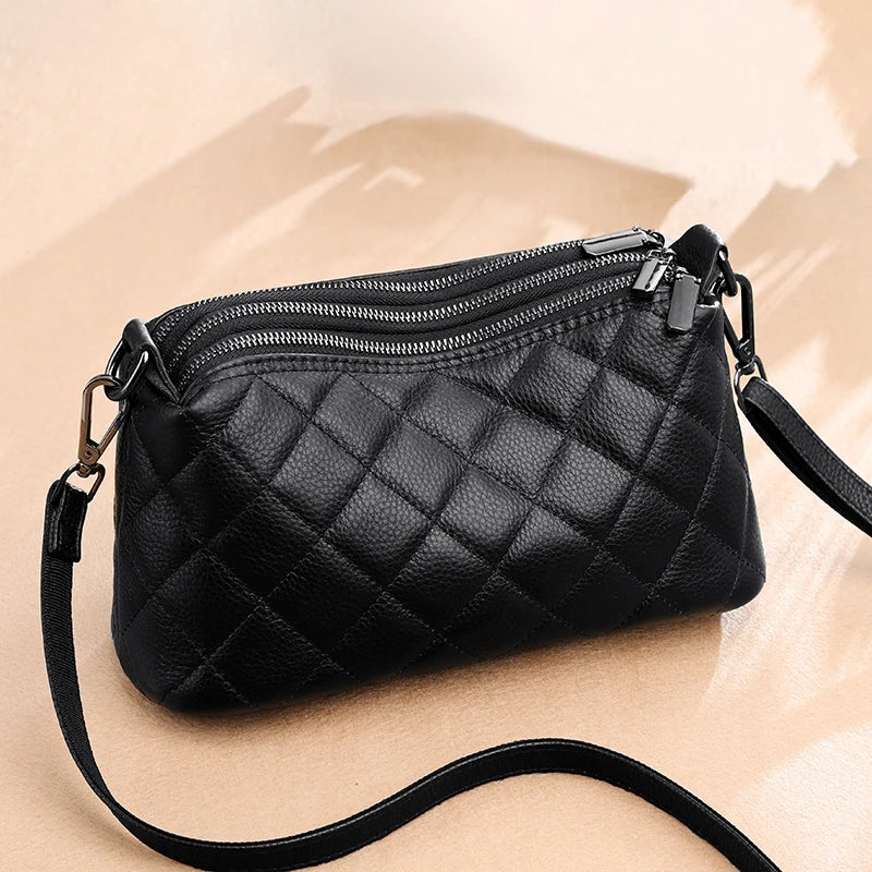 Women Handbag 100% Genuine Leather Shoulder Bag Luxury Brand High-Capacity Messenger Bag Fashion Tote Sac