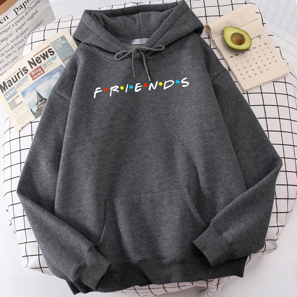 Sweatshirt Simple Crewneck Hooded Street Oversize Autumn Men's Clothes