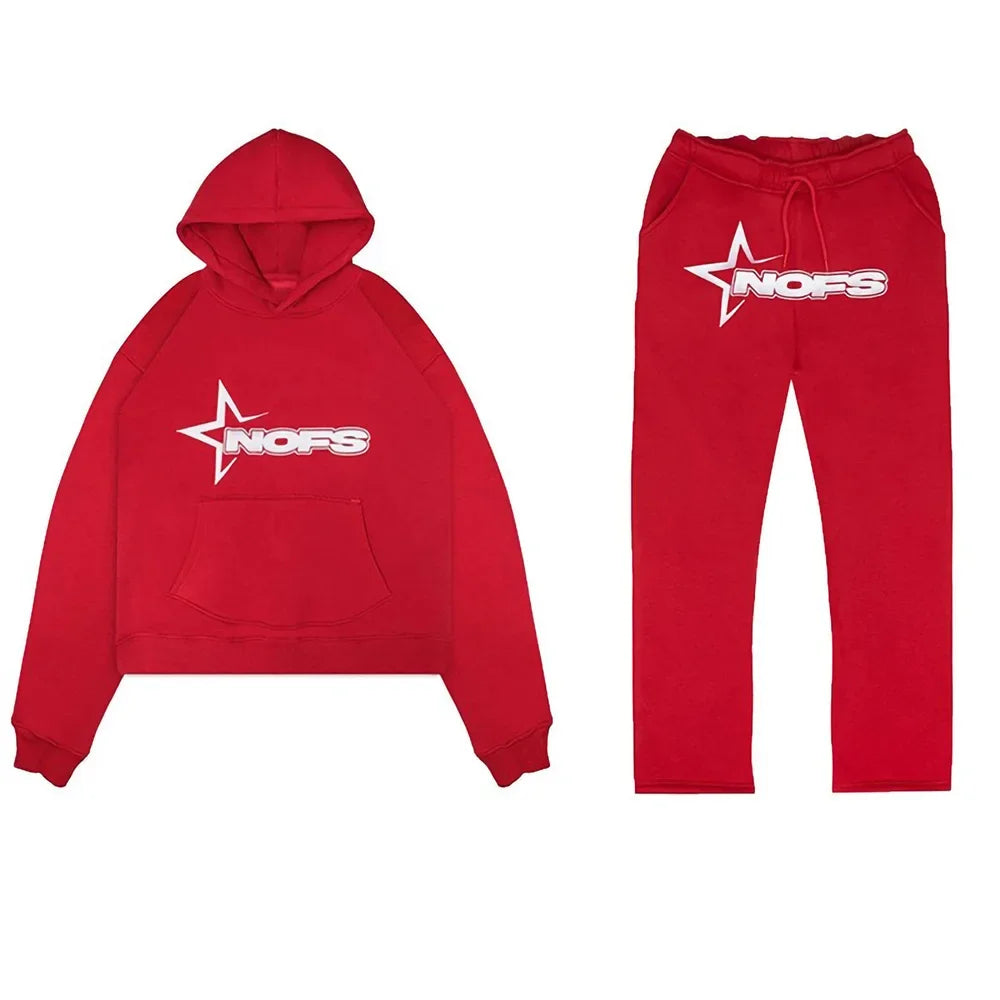 Men's Hip Hop Street Loose Couple Suit American Fashion