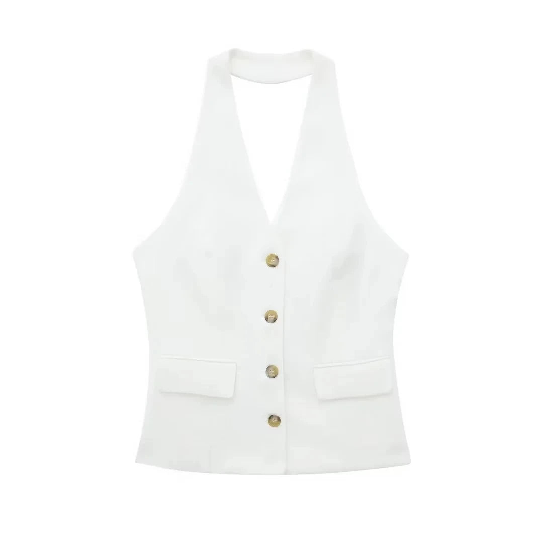 TRAFZA 2024 Spring Summer Casual Women Solid Suits Fashion