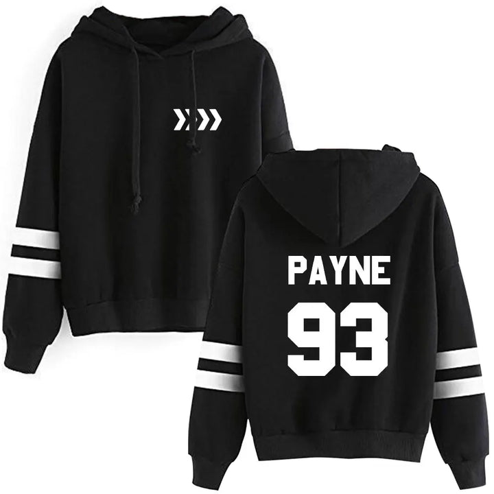 2025 hip hop Liam Payne Tribute Hooded rap Payne 93 hooded Long Sleeve  Pocketless Sweatshirt Men Women Pullover