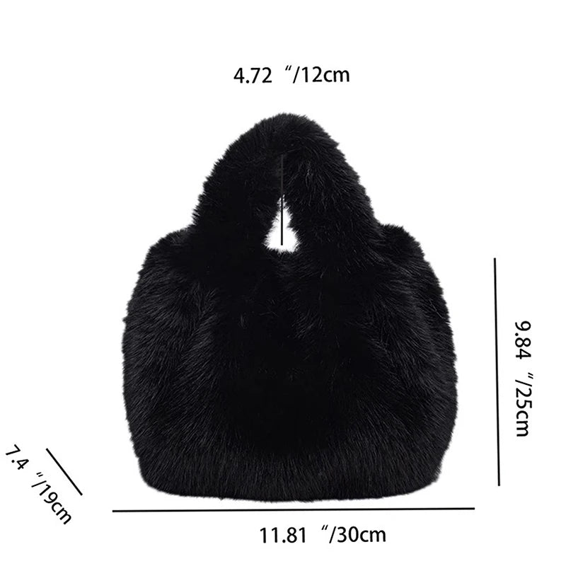 Girls Luxury Small Tote Bag Versatile Exquisite Autumn Winter Shoulder Handbag Gifts