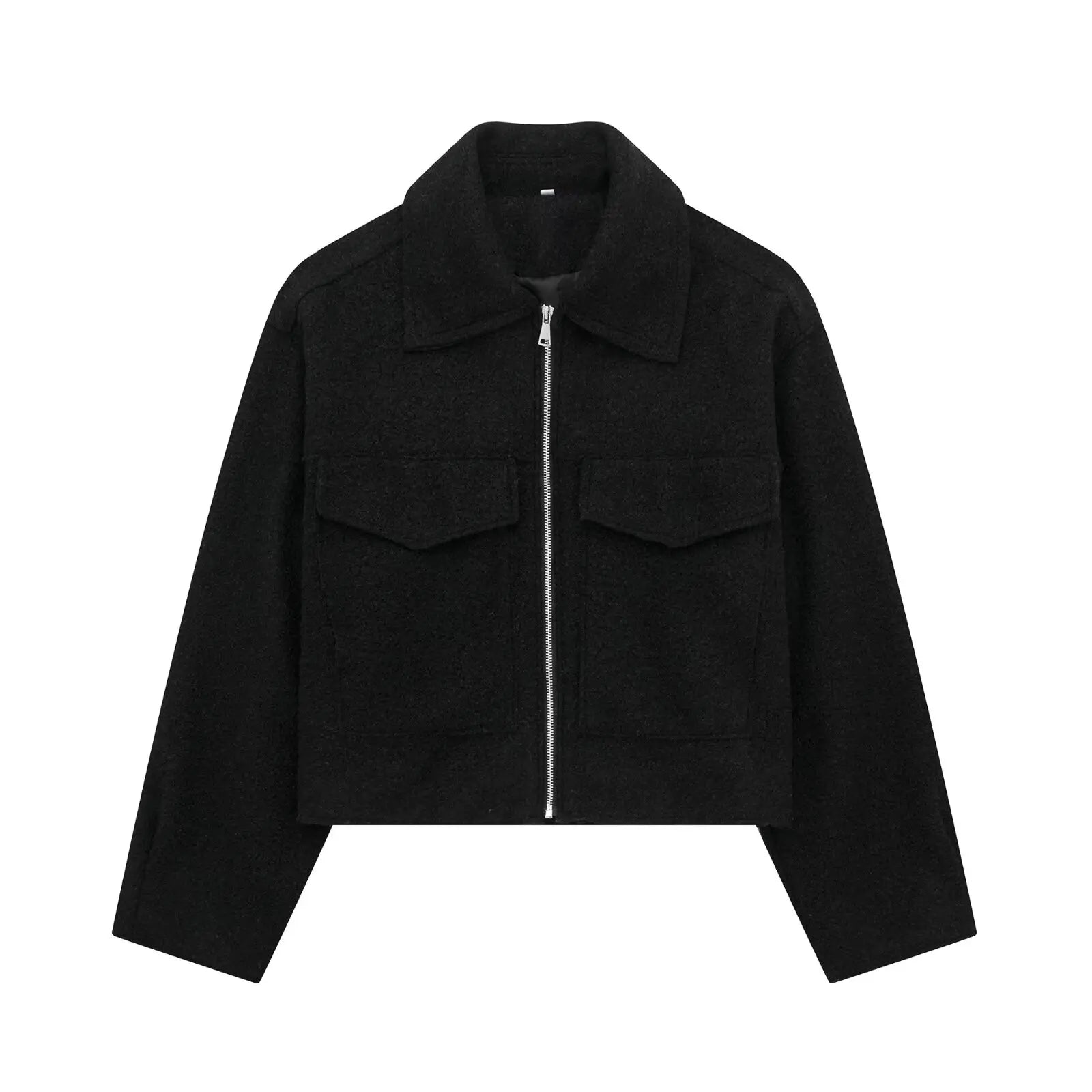 TRAF Women 2025 Outerwears Fleece Tweed Jacket Women Coat Autumn & Winter