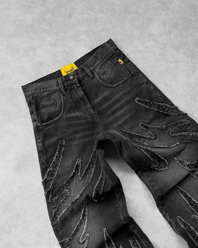 Streetwear Jeans Y2K Mens And Womens Retro Hip Hop