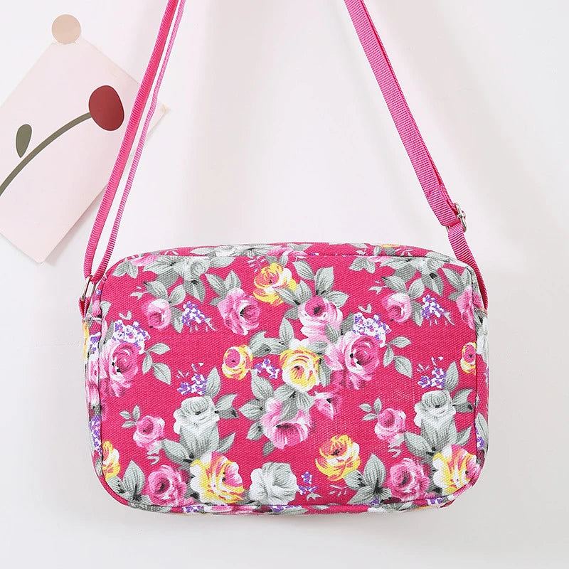 Women's Canvas Tote Bag Large Capacity Handbags Messenger Shoulder Bag Travel Handbag