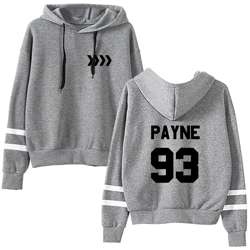 2025 hip hop Liam Payne Tribute Hooded rap Payne 93 hooded Long Sleeve  Pocketless Sweatshirt Men Women Pullover
