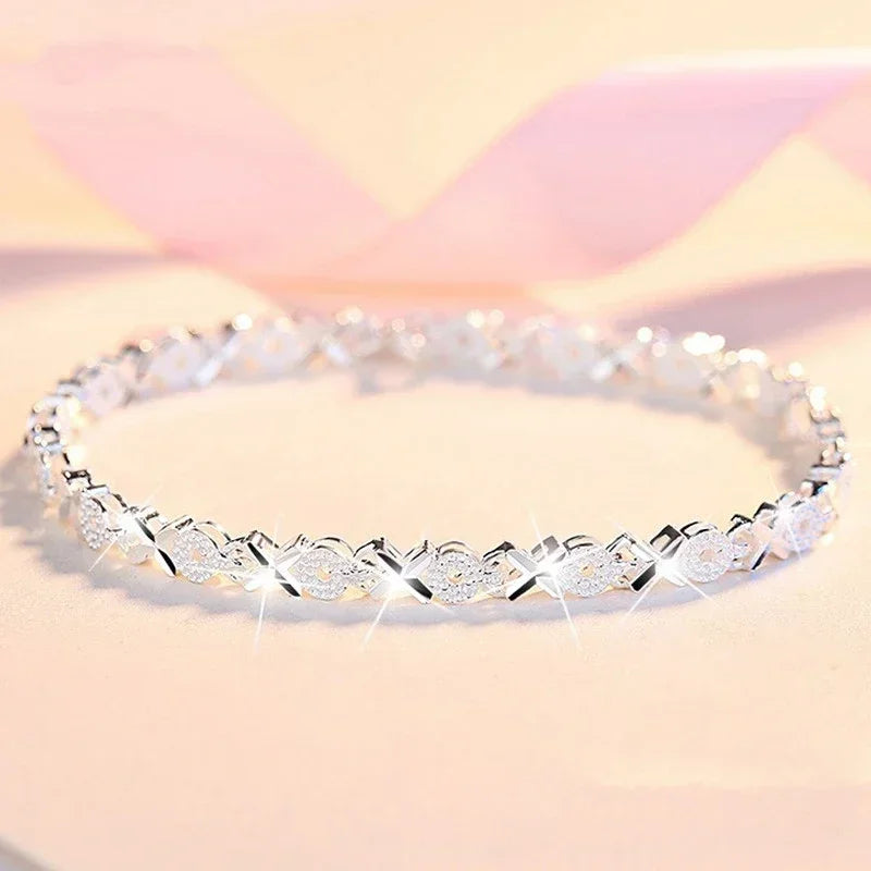 4Pcs/Set Fashion Snake Green Metal Bracelet For Women