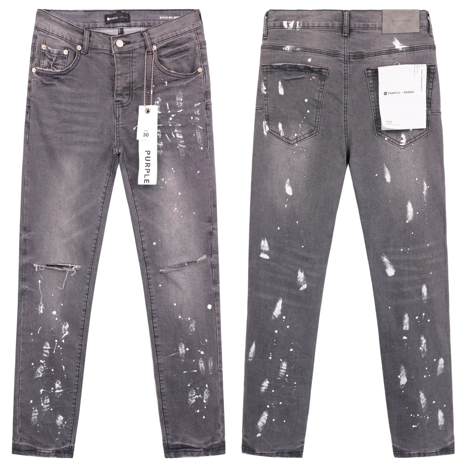 Purple Jeans American High Street Retro Designer Jeans