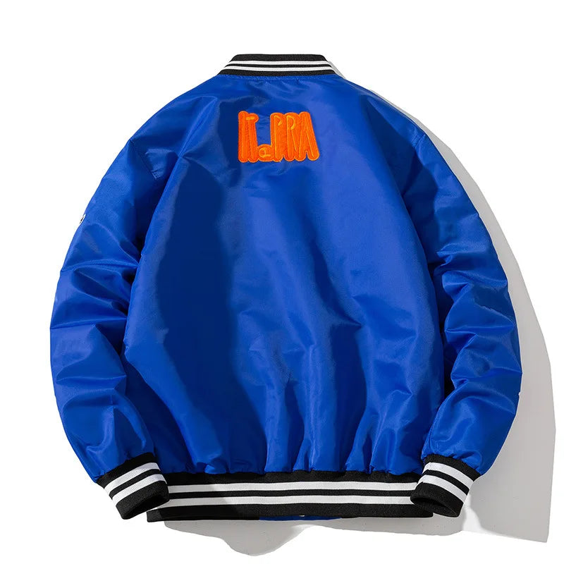 Leather Bomber Jackets Men and Women Spring Oversized Streetwear Coats