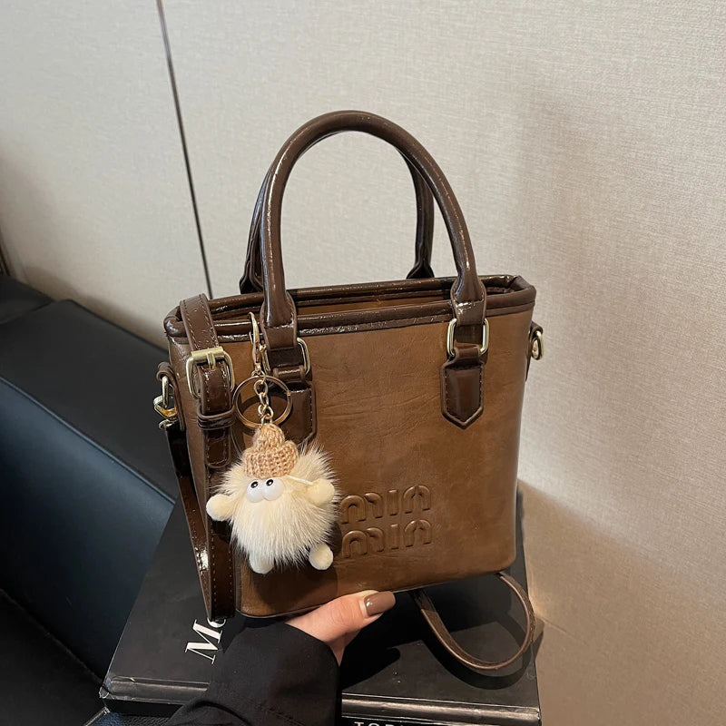 Top-handle Wild Vintage Shoulder Bags For Women's Messenger Bag