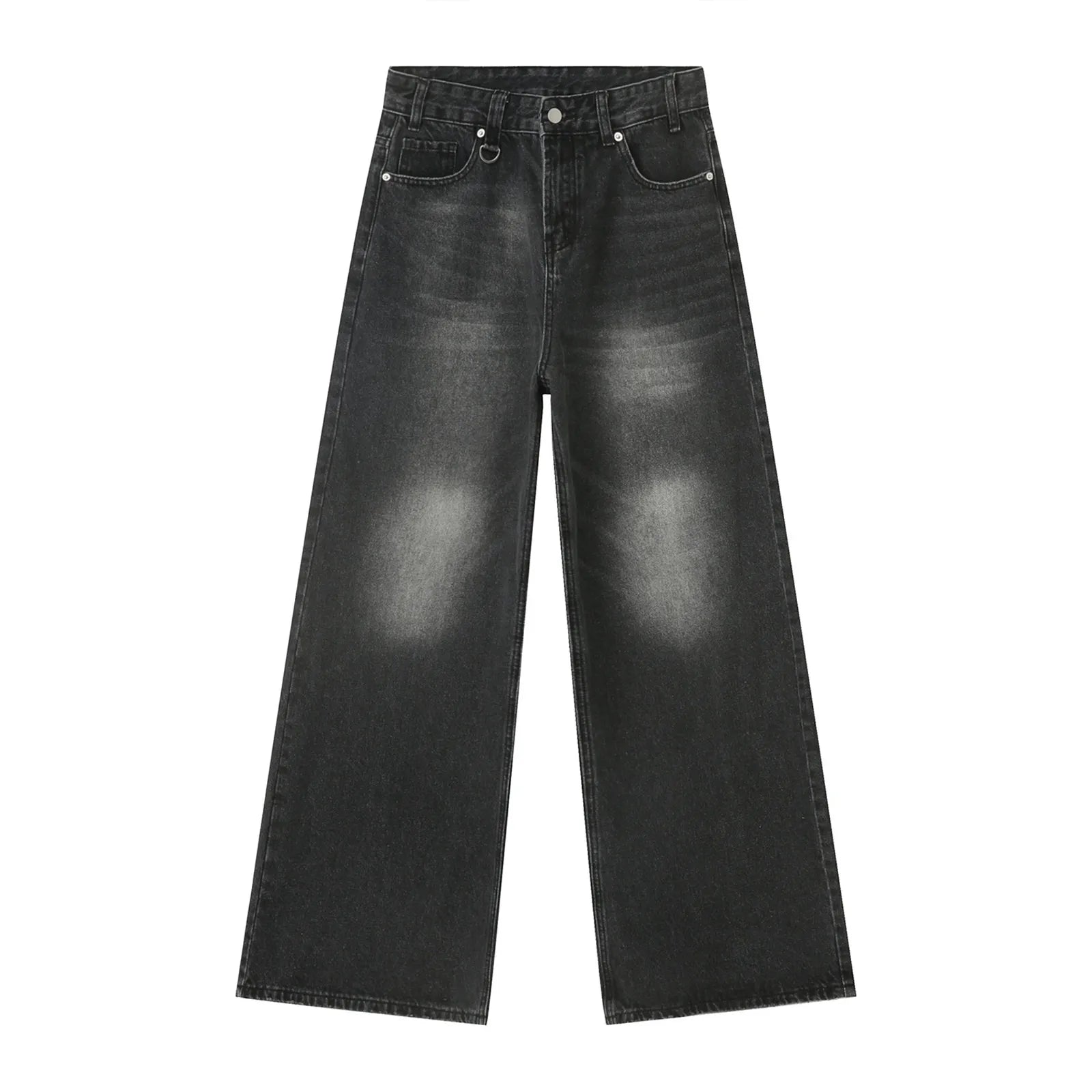 Sweatpants Men's Jeans Retro Trousers Korean Fashion Loose Fit Denim Pants Streetwear