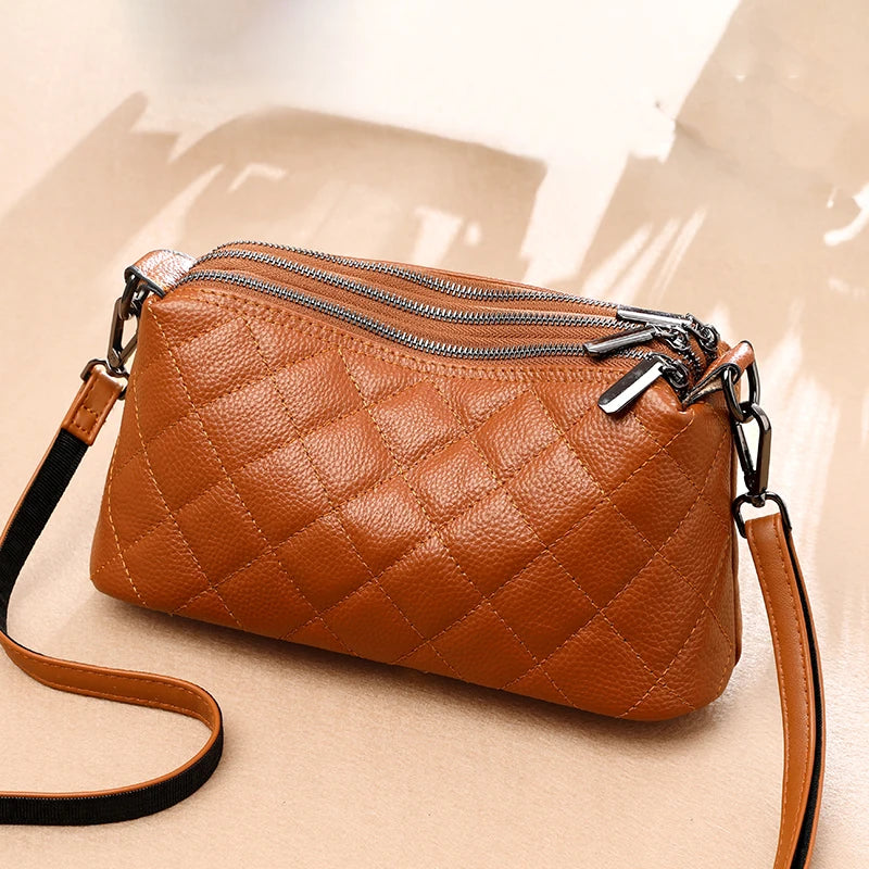Women Handbag 100% Genuine Leather Shoulder Bag Luxury Brand High-Capacity Messenger Bag Fashion Tote Sac