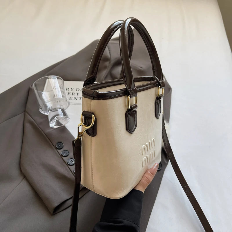 Top-handle Wild Vintage Shoulder Bags For Women's Messenger Bag