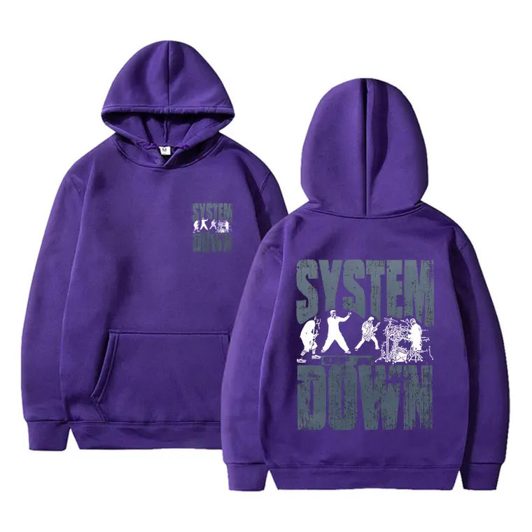 Unisex Casual Sweatshirt Men And Women Alternative Metal Music Pullover Hoodies