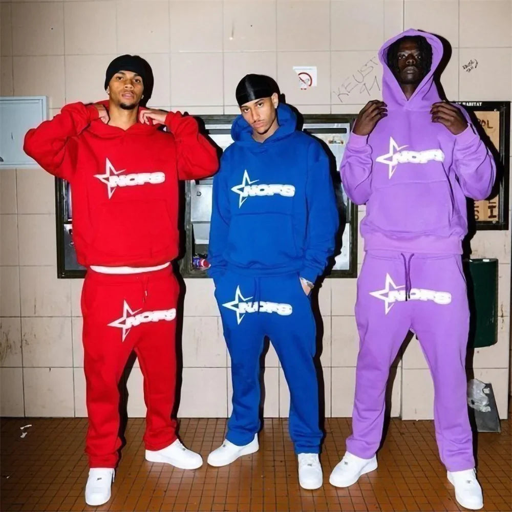 Men's Hip Hop Street Loose Couple Suit American Fashion