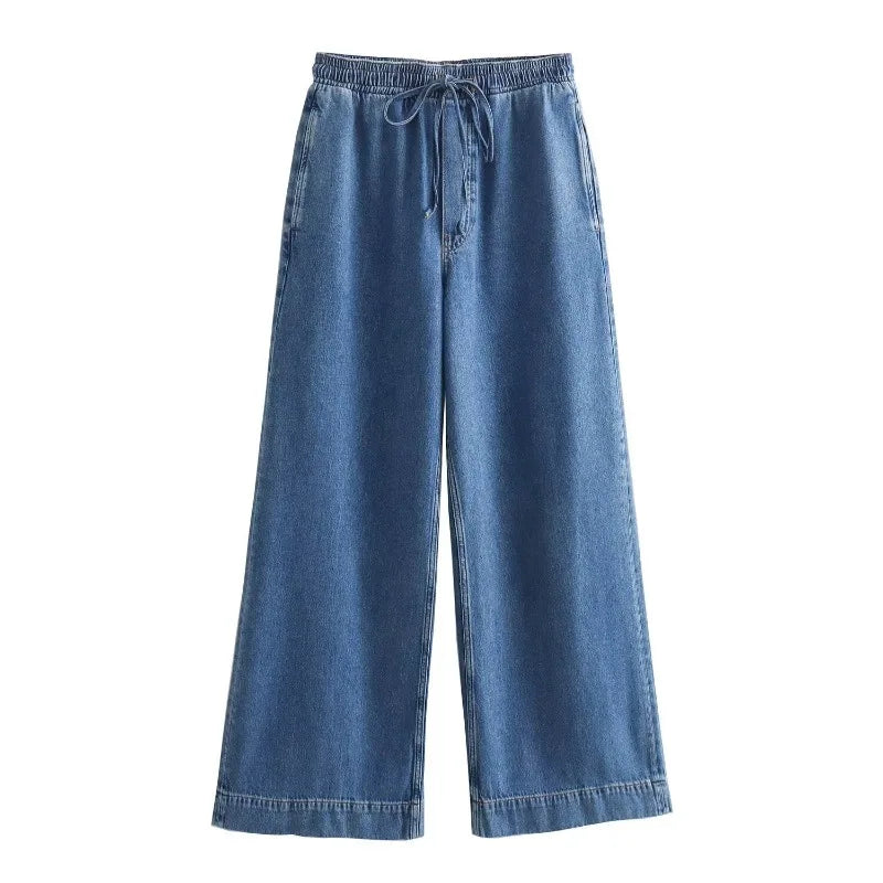 TRAF ZR Demin Sets for Women 2 Pieces Groups of Pant Denim Jeans New in Matching Sets 2025