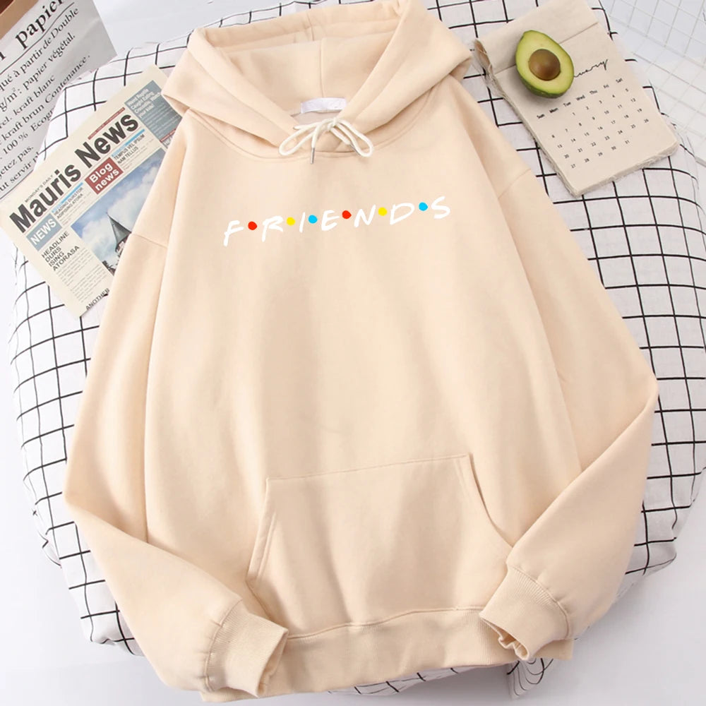 Sweatshirt Simple Crewneck Hooded Street Oversize Autumn Men's Clothes