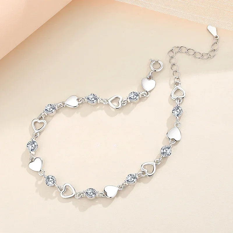 4Pcs/Set Fashion Snake Green Metal Bracelet For Women