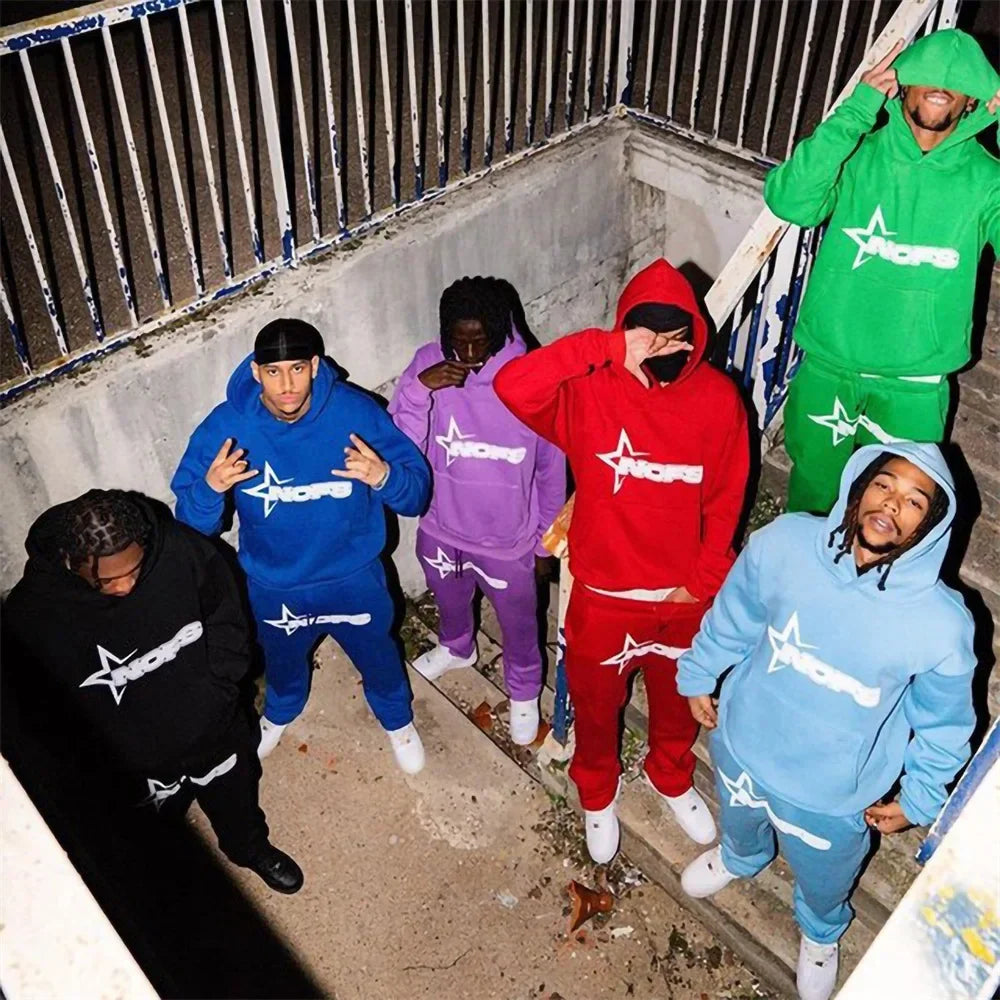 Men's Hip Hop Street Loose Couple Suit American Fashion