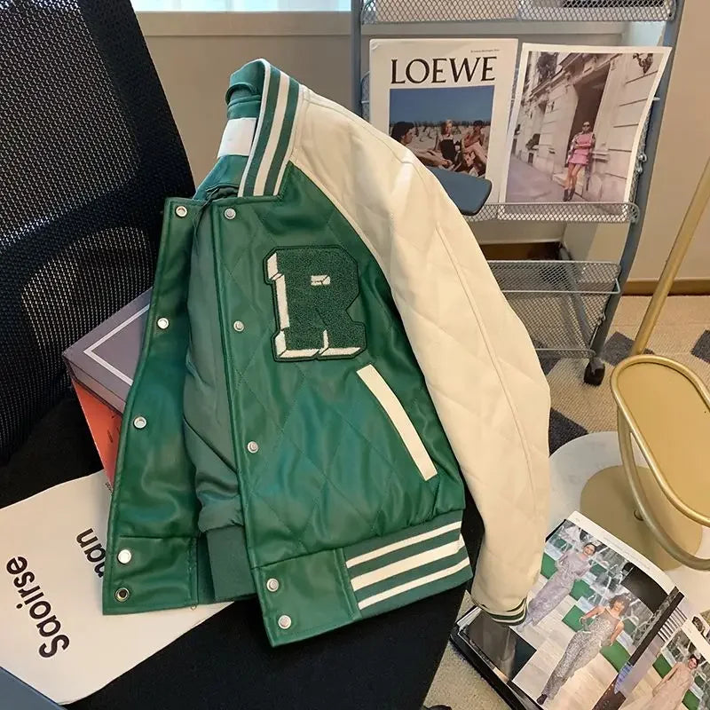 Fashion Casual Autumn Winter Windbreaker Coat Streetwear Female Outwear Crop Tops