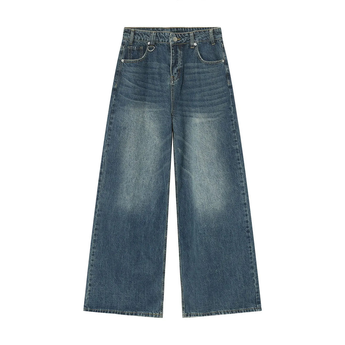 Sweatpants Men's Jeans Retro Trousers Korean Fashion Loose Fit Denim Pants Streetwear
