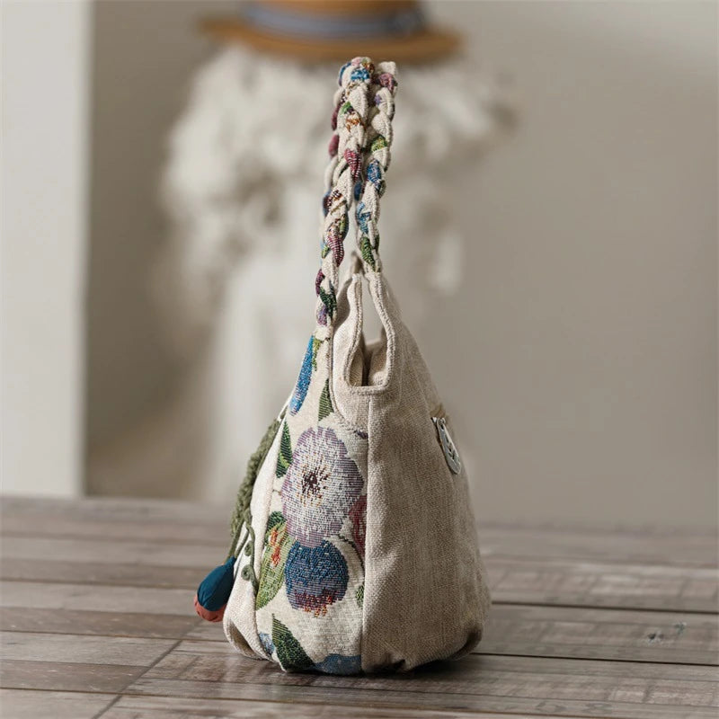 Original Ethnic Style Handbag Canvas  for Women 2025